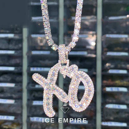 Iced Out 925 Silver Moissanite Pendant
