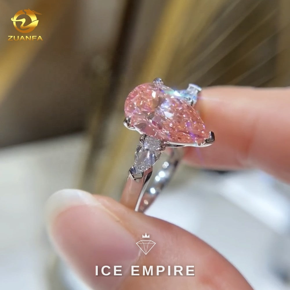 Iced Out 10K Gold Lab Grown Diamond Pendant