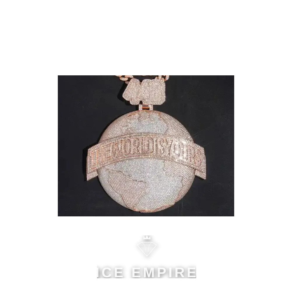 Iced Out 925 Silver Moissanite Pendant
