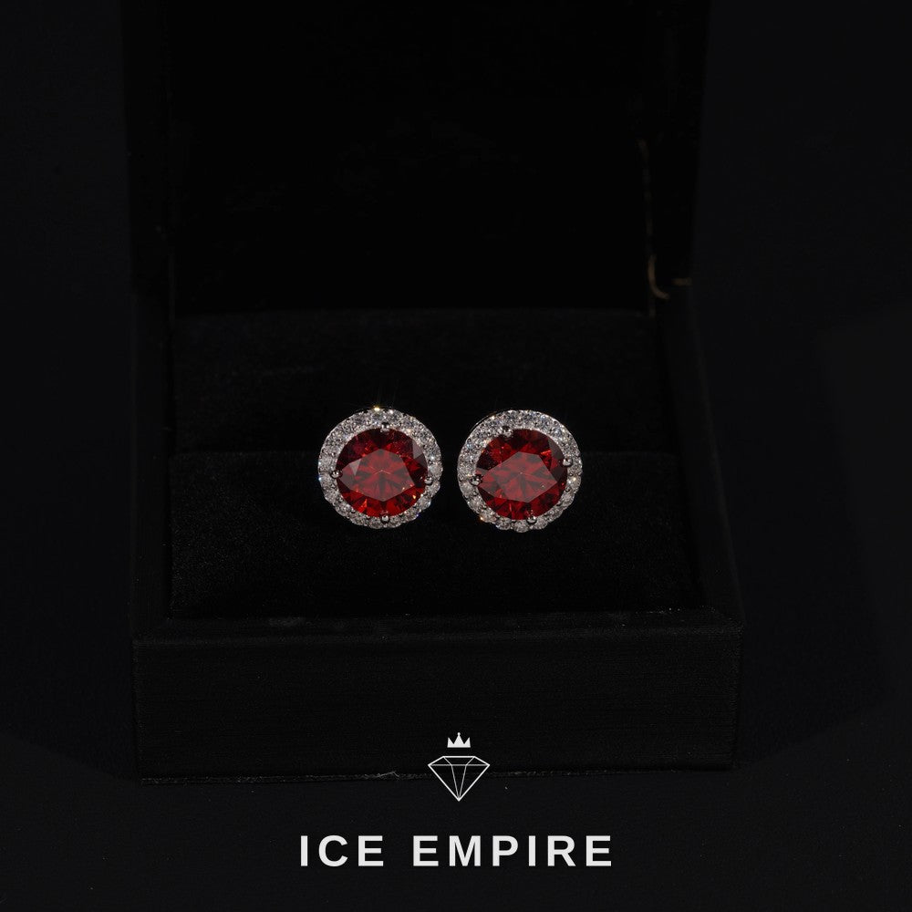 Iced Out 925 Silver Moissanite Earrings