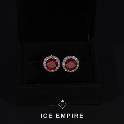 Iced Out 925 Silver Moissanite Earrings
