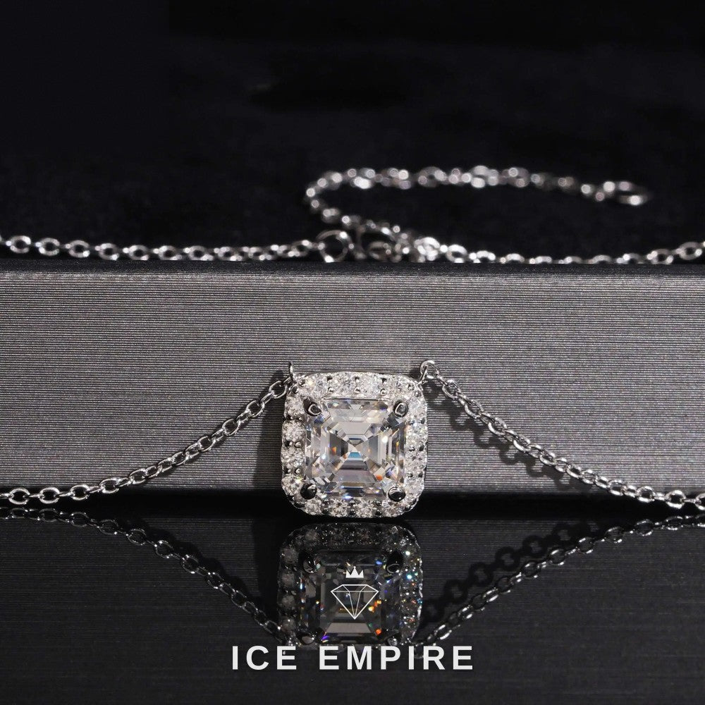 Iced Out 925 Silver Lab Grown Diamond Pendant