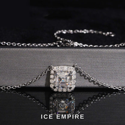 Iced Out 925 Silver Lab Grown Diamond Pendant