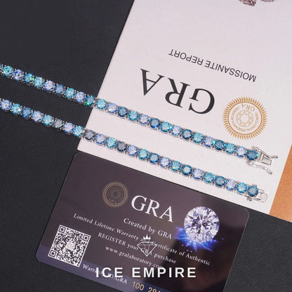 Iced Out Rose Gold Plated Moissanite Cuban Chain