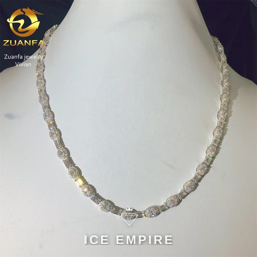 Iced Out Rose Gold Plated Moissanite Cuban Chain