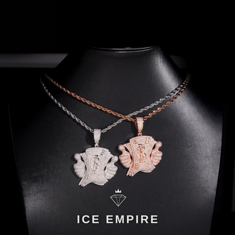 Iced Out Gold Plated Moissanite Pendant