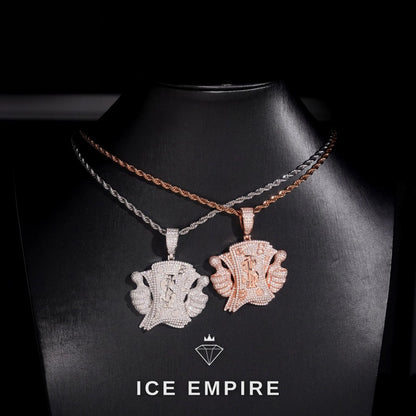 Iced Out Gold Plated Moissanite Pendant