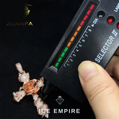 Iced Out Cross Rose Gold Pendant