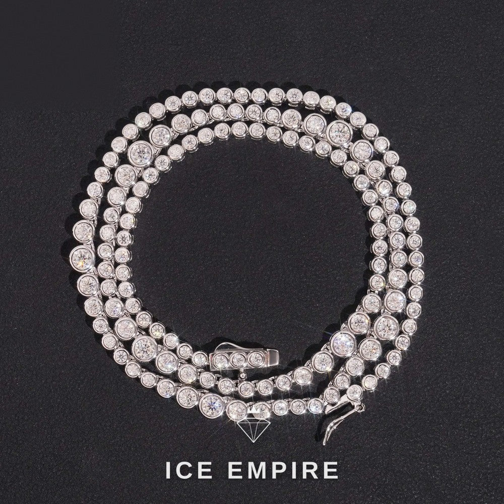 Iced Out Rose Gold Plated Moissanite Cuban Chain