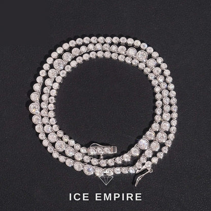 Iced Out Rose Gold Plated Moissanite Cuban Chain
