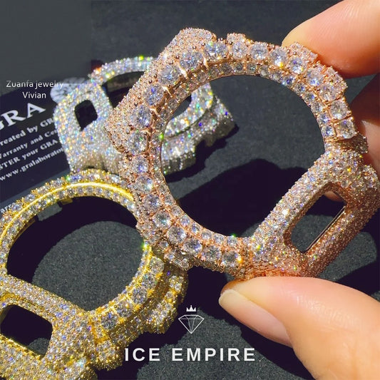 Iced Out 925 Silver Moissanite Watch