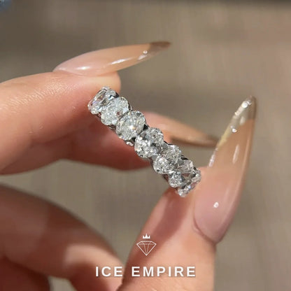 Iced Out 18K Gold Lab Grown Diamond Ring