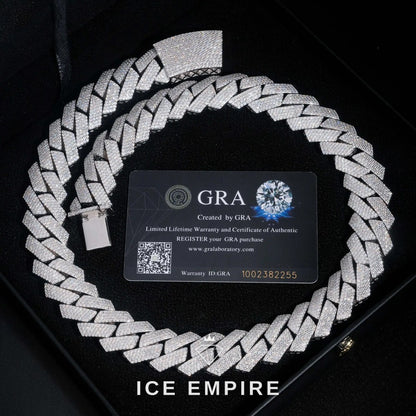 Iced Out Rose Gold Plated Moissanite Cuban Chain