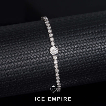 Iced Out 18K Gold Lab Grown Diamond Tennis Bracelet