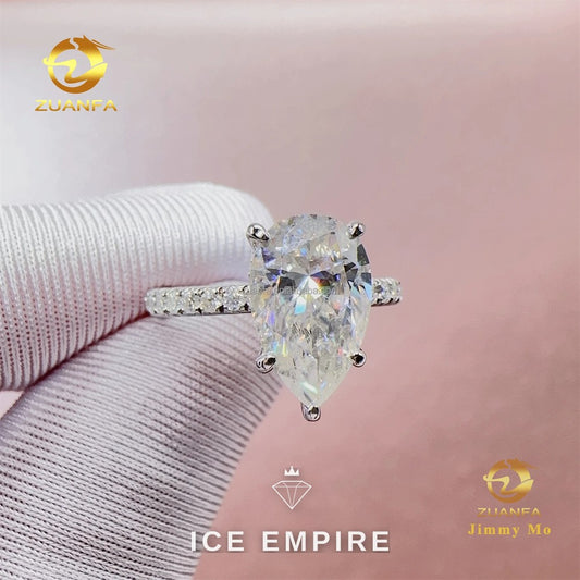 Iced Out 14K Gold Lab Grown Diamond Pendant