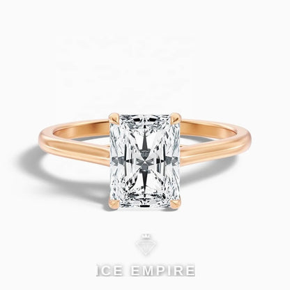 Iced Out 10K Gold Lab Grown Diamond Wedding Band