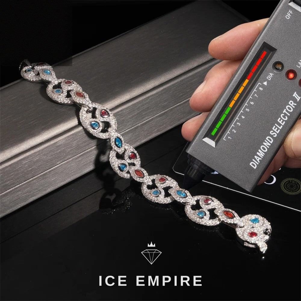 Iced Out Rose Gold Plated Moissanite Cuban Chain