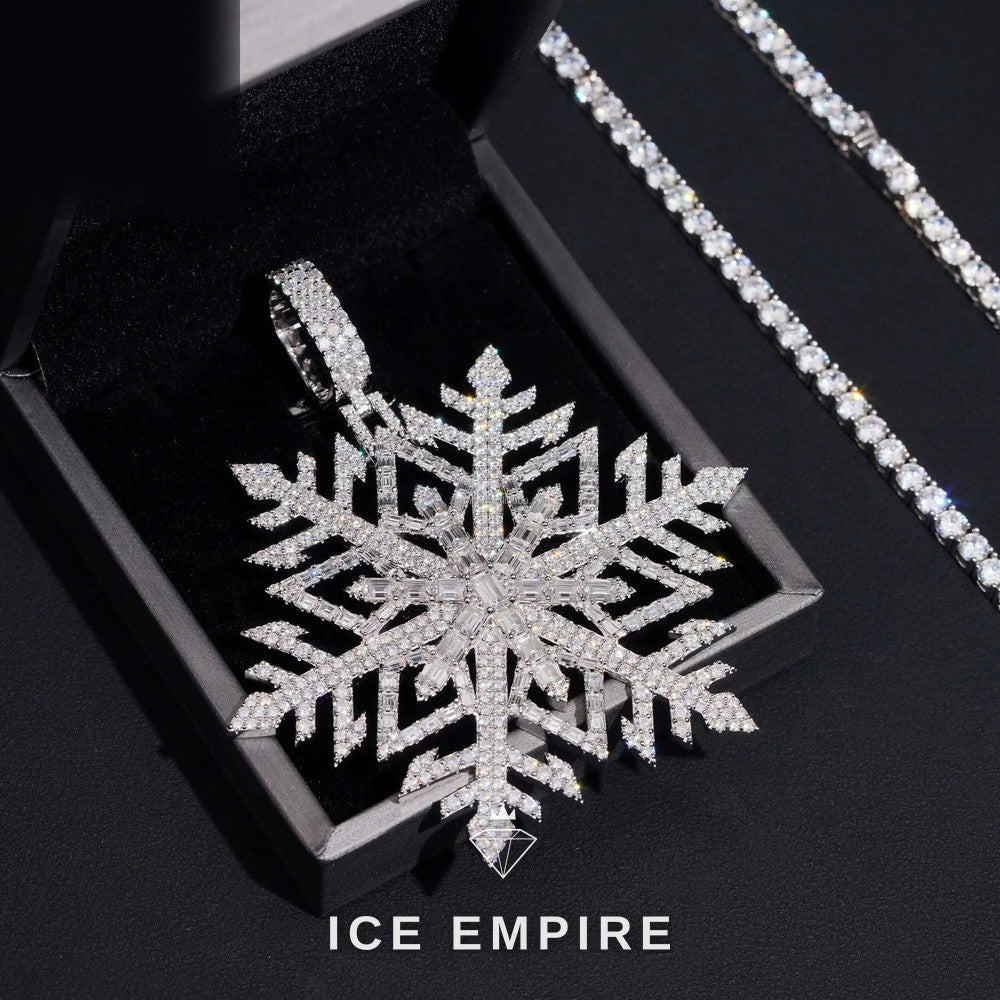 Iced Out 925 Silver Moissanite Pendant