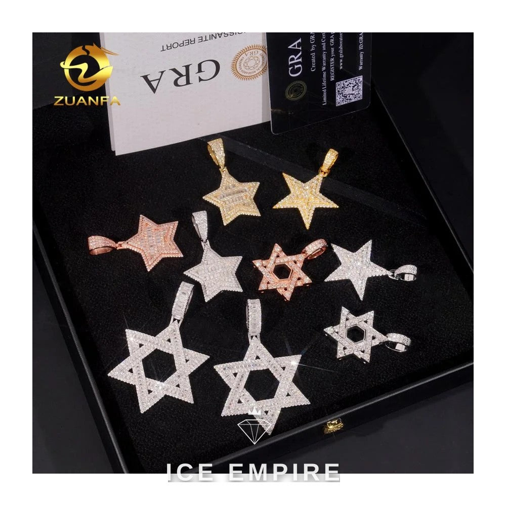 Iced Out 925 Silver Pendant