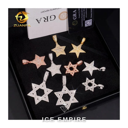 Iced Out 925 Silver Pendant
