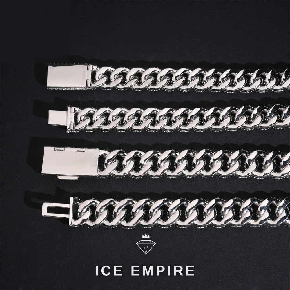 Iced Out Rose Gold Plated Moissanite Cuban Chain