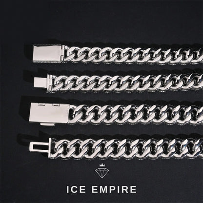 Iced Out Rose Gold Plated Moissanite Cuban Chain