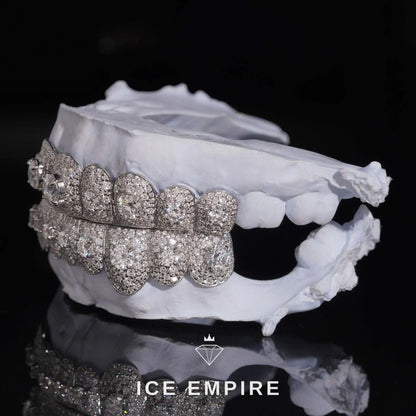 Iced Out 925 Silver Moissanite Grillz