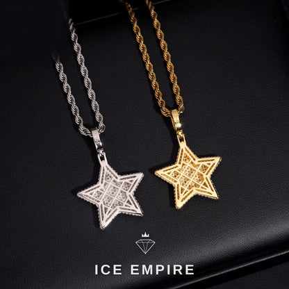 Iced Out 925 Silver Pendant