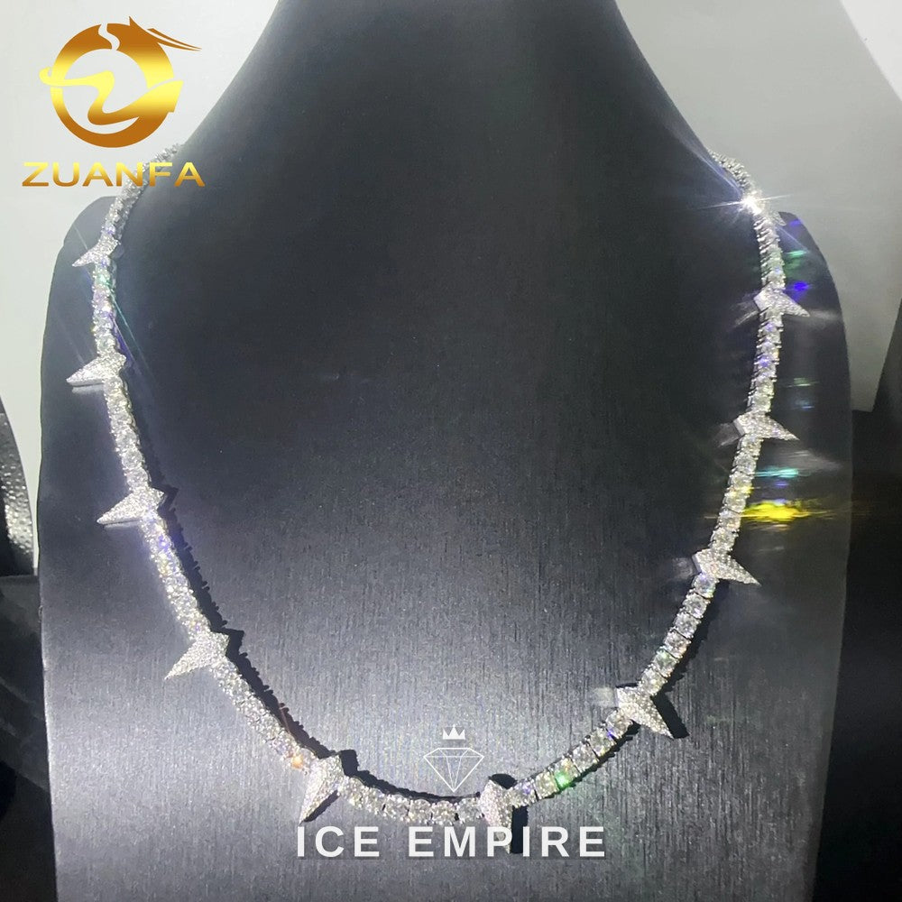 Iced Out Rose Gold Plated Moissanite Cuban Chain