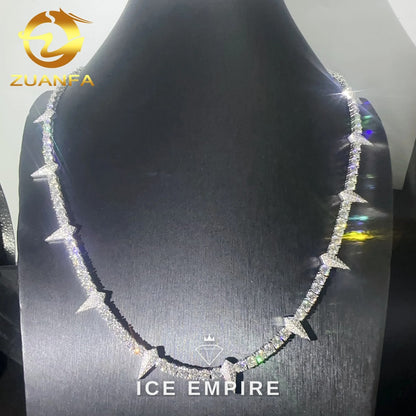 Iced Out Rose Gold Plated Moissanite Cuban Chain