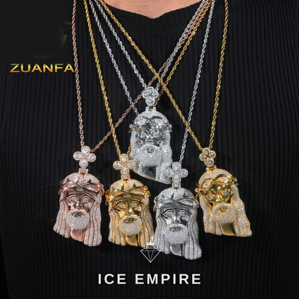 Iced Out Rose Gold Plated Pendant