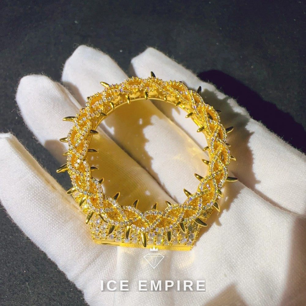 Iced Out 925 Silver Moissanite Watch
