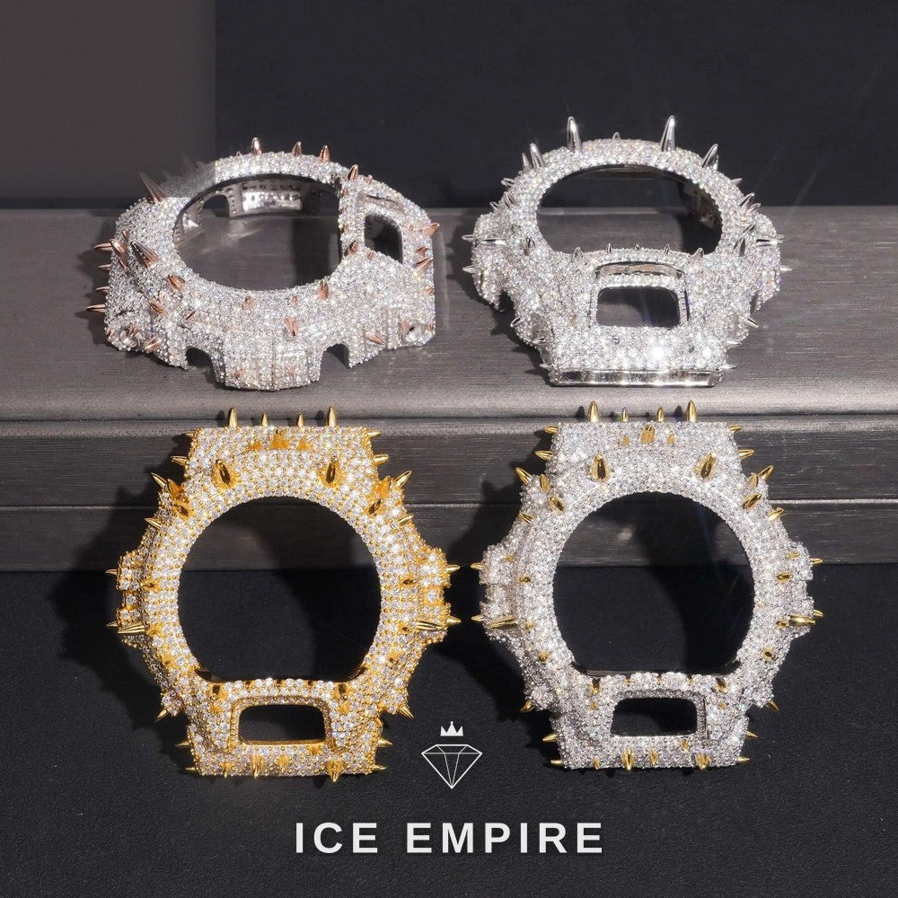Iced Out Gold Plated Moissanite Watch