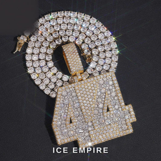 Iced Out Gold Plated Moissanite Pendant