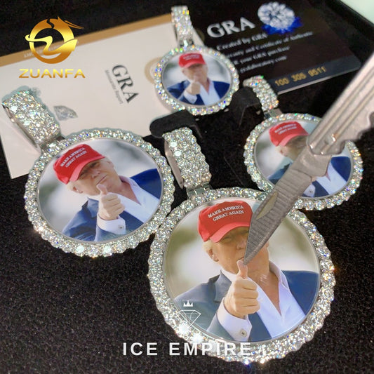 Iced Out Rose Gold Plated Pendant