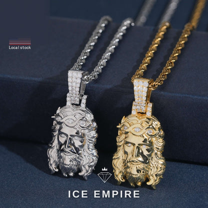 Iced Out Gold Plated Moissanite Pendant