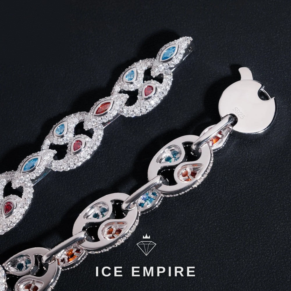 Iced Out 925 Silver Moissanite Bracelet