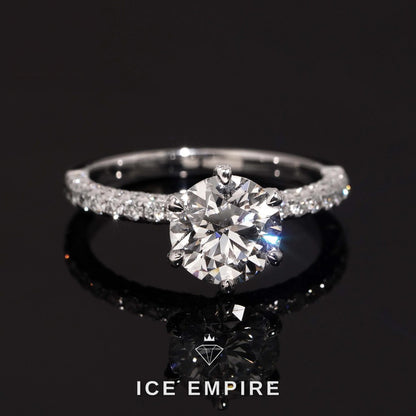 Iced Out Gold Plated Lab Grown Diamond Wedding Band