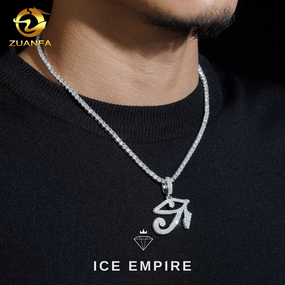Iced Out Gold Plated Lab Grown Diamond Pendant