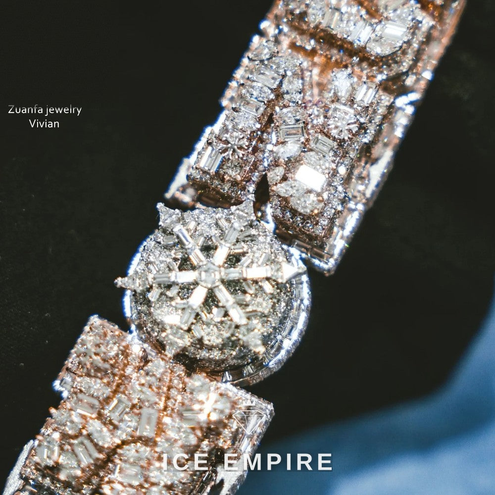Iced Out Cross 925 Silver Moissanite Pendant