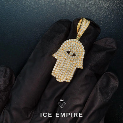 Iced Out 925 Silver Moissanite Pendant