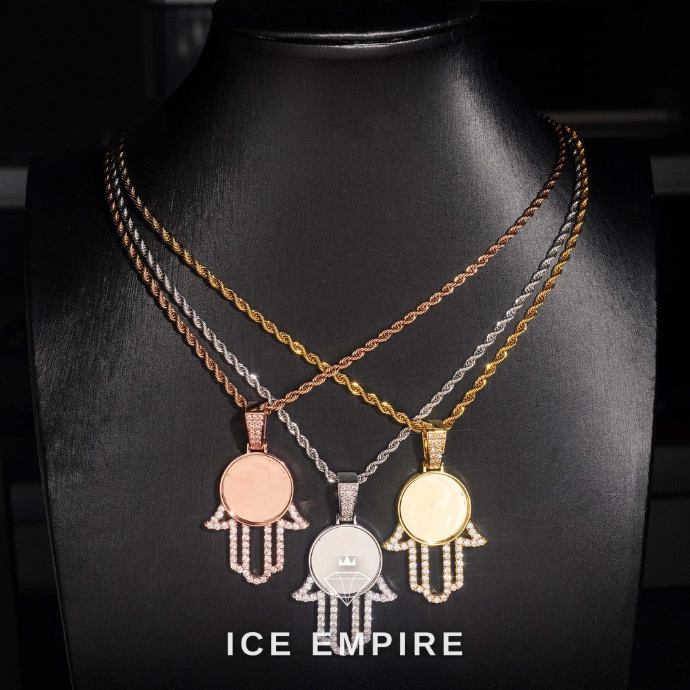 Iced Out 925 Silver Moissanite Pendant