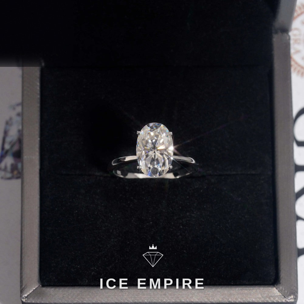 Iced Out Rose Gold Plated Moissanite Wedding Band
