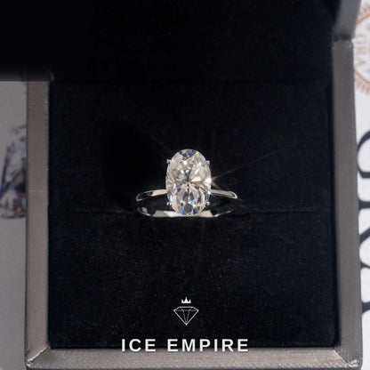 Iced Out Rose Gold Plated Moissanite Wedding Band