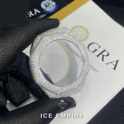 Iced Out 925 Silver Moissanite Watch