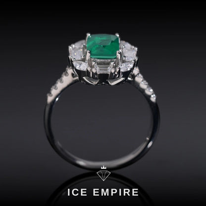 Iced Out Gold Plated Lab Grown Diamond Engagement Ring