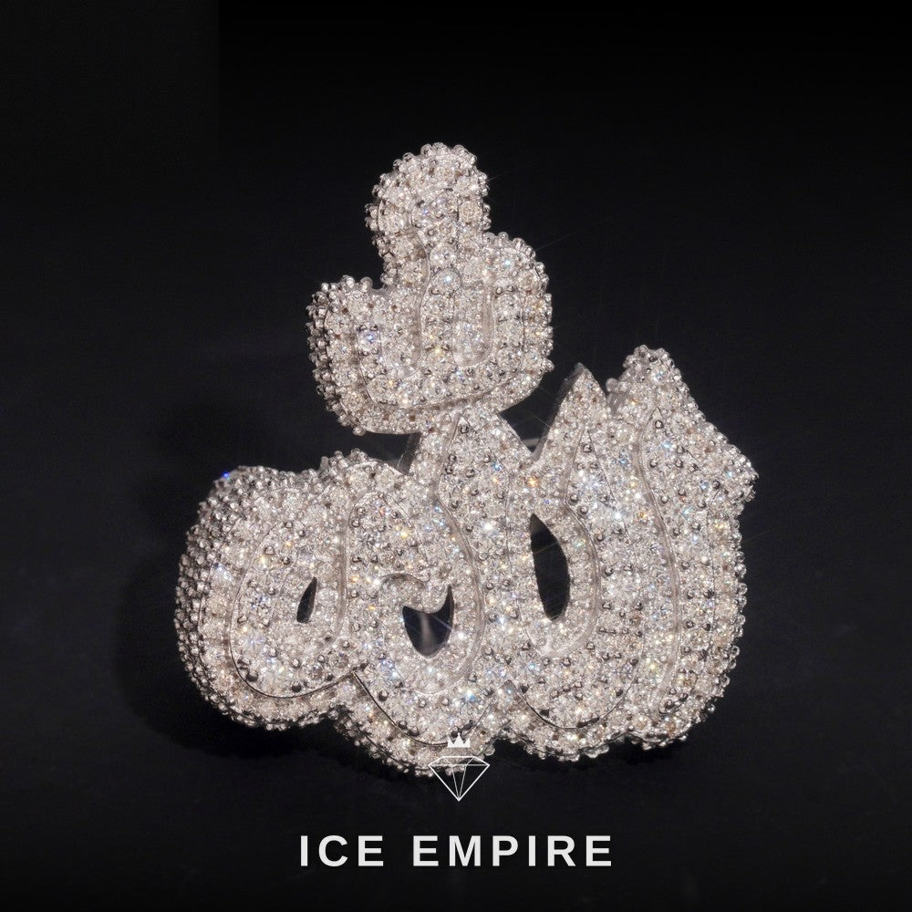 Iced Out Baguette 925 Silver Moissanite Ring