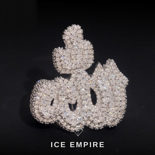 Iced Out Baguette 925 Silver Moissanite Ring