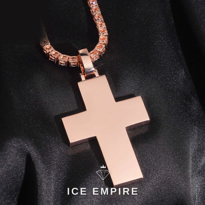Iced Out Baguette 925 Silver Moissanite Pendant