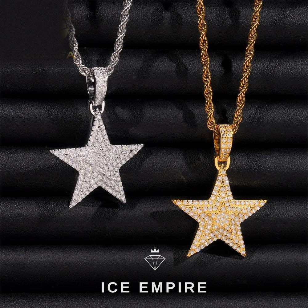 Iced Out 925 Silver Pendant